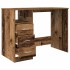 Escritorio de madera ingeniería madera envejecida 102x76x50