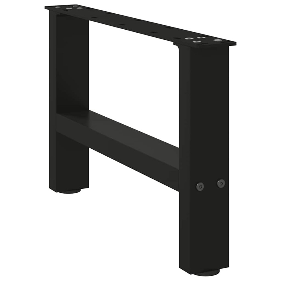 Patas de mesa de centro negro 2uds acero 50x(30-31)