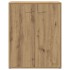 Aparador de madera de ingeniería roble artisan 60x30x75