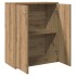 Aparador de madera de ingeniería roble artisan 60x30x75