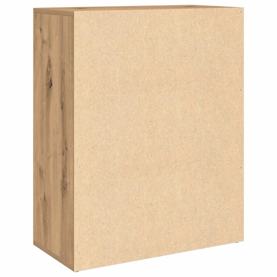 Aparador de madera de ingeniería roble artisan 60x30x75