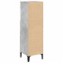 Armario de baño madera contrachapada gris hormigón 30x30x100