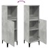 Armario de baño madera contrachapada gris hormigón 30x30x100