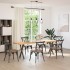 Patas para mesa comedor forma X 2uds acero natural