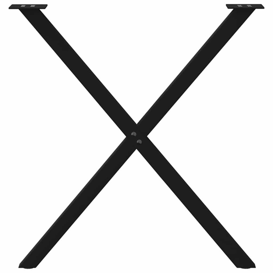 Patas para mesa de comedor en forma de X 2 uds acero