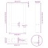 Patas de mesa de centro acero antracita 2 uds 28x(42-43)