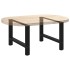 Patas de mesa de centro acero negro 2 uds 70x(42-43)