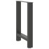Patas de mesa de centro acero antracita 2 uds 60x(72-73)