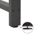 Patas de mesa de centro acero antracita 2 uds 60x(72-73)