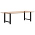 Patas de mesa de centro acero negro 2 uds 80x(72-73)
