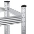 Estantería de 2 capas para neumáticos 2 uds Plata 110x40x109