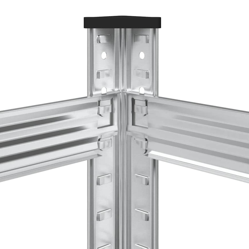 Estantería de 2 capas para neumáticos 2 uds Plata 110x40x109