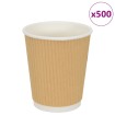 Tazas de café de papel 500 uds 8oz 200ml blanco