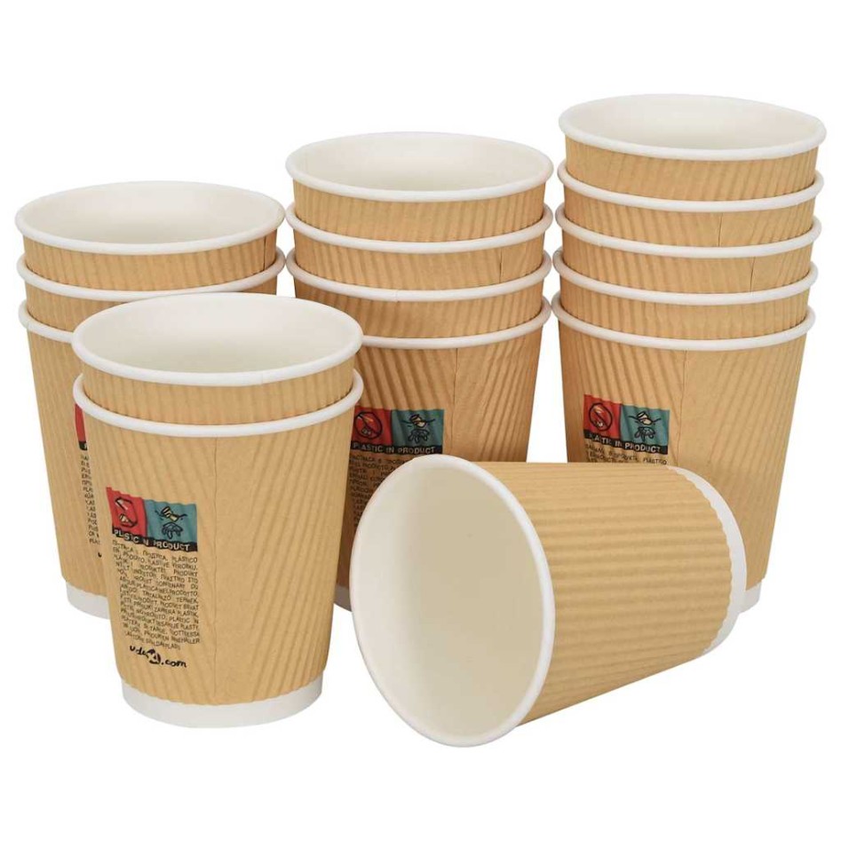 Tazas de café de papel 500 uds 8oz 200ml