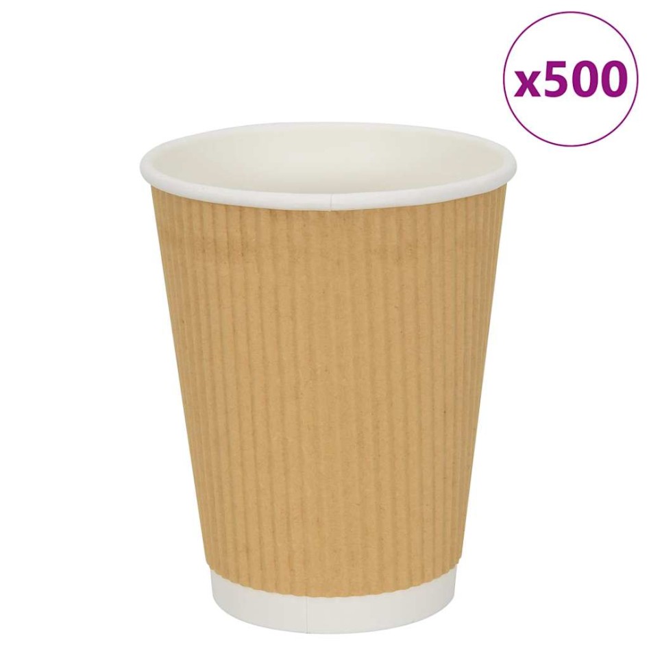 Tazas de café de papel 500 uds 12oz 300ml