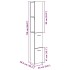 Armario de baño madera contrachapada madera vieja 25x25x170