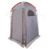 Tienda de ducha impermeable gris y