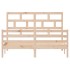 Estructura de cama de madera maciza de pino 160x200