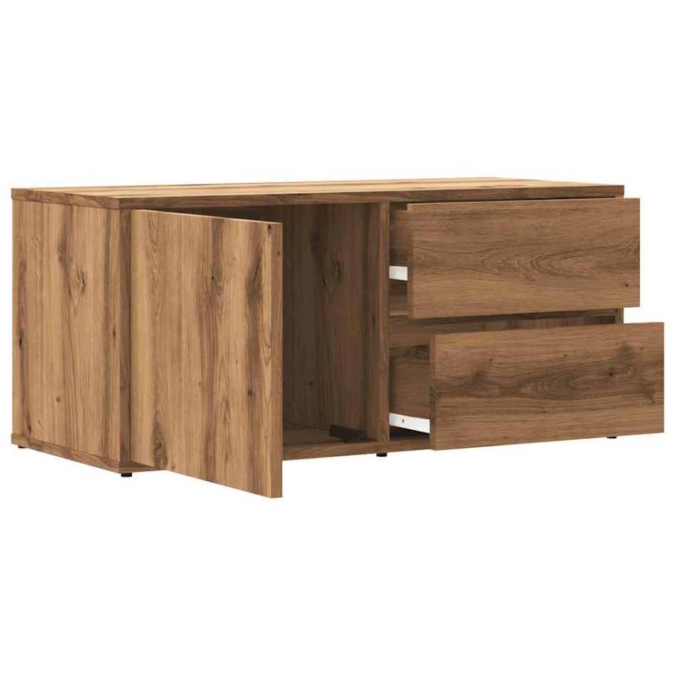 Mueble de TV madera de ingeniería roble artisan 80x34x35,5