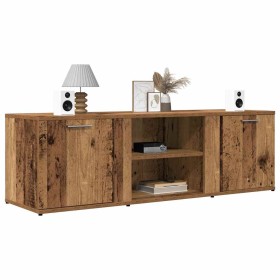Mueble de TV madera contrachapada envejecida 120x34x37