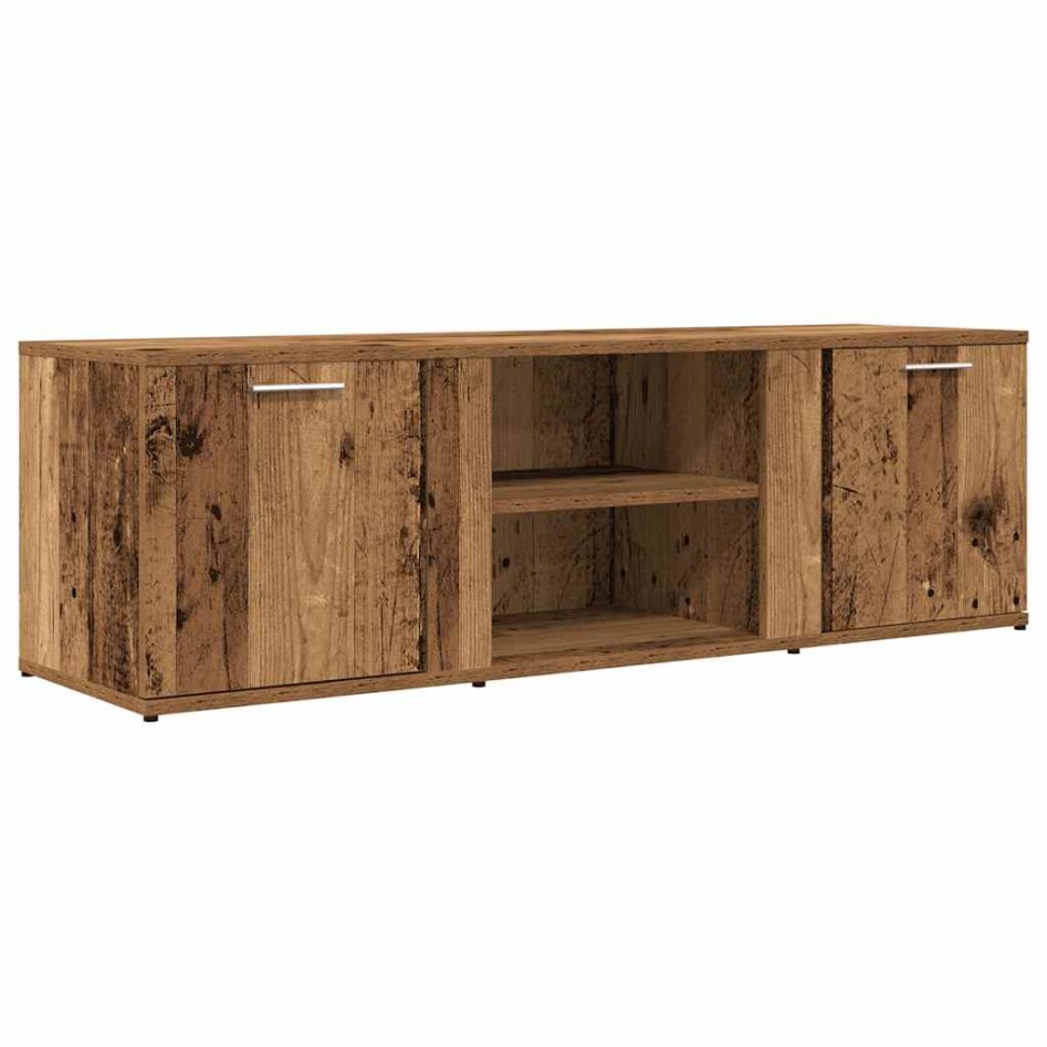 Mueble de TV madera contrachapada envejecida 120x34x37