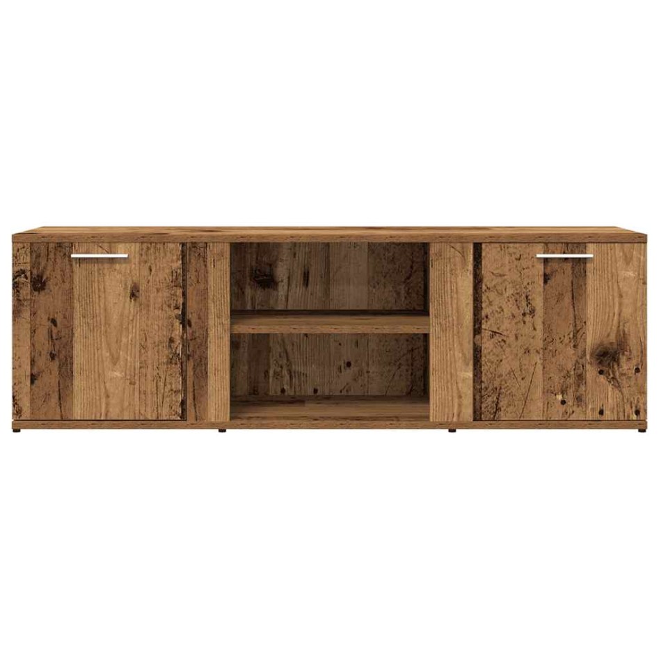 Mueble de TV madera contrachapada envejecida 120x34x37