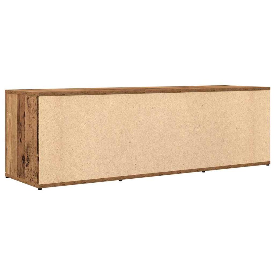 Mueble de TV madera contrachapada envejecida 120x34x37