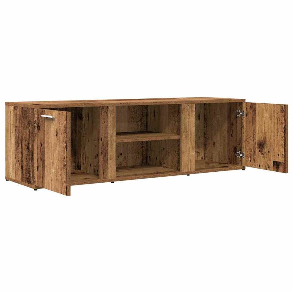 Mueble de TV madera contrachapada envejecida 120x34x37