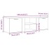 Mueble de TV madera contrachapada envejecida 120x34x37