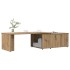 Mesa de centro madera de ingeniería roble artisan 150x50x35