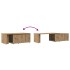 Mesa de centro madera de ingeniería roble artisan 150x50x35