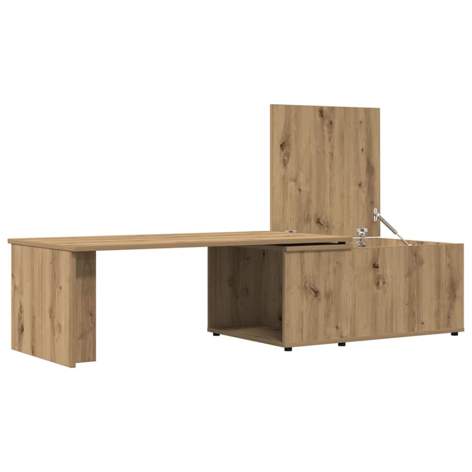 Mesa de centro madera de ingeniería roble artisan 150x50x35