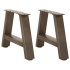 Patas de mesa de centro forma A 2uds acero 50x(30-31)