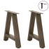 Patas de mesa de centro forma A 2uds acero 38x(42-43)