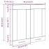 Armario de pared para cocina con puerta cristal roble
