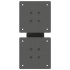 Patas de mesa centro forma X 2uds acero antracita 40x(30-31)
