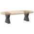 Patas de mesa centro forma X 2uds acero antracita 40x(30-31)
