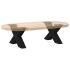 Patas de mesa de centro forma X 2uds acero negro 50x(30-31)