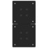 Patas de mesa de centro forma X 2uds acero negro 28x(42-43)