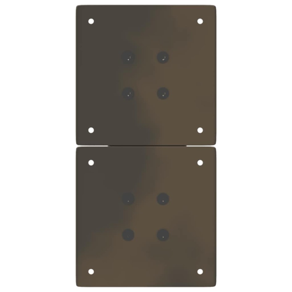 Patas de mesa centro forma X 2uds acero natural 38x(42-43)