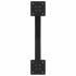 Patas para mesa comedor forma X 2uds acero negro 50x(72-73)