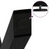 Patas para mesa comedor forma X 2uds acero negro 50x(72-73)