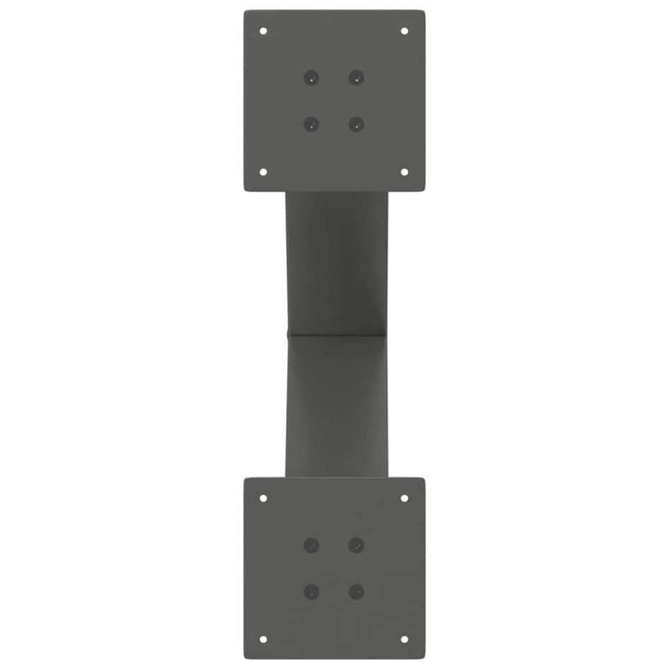 Patas para mesa de centro en forma de X 2 uds antracita