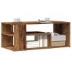 Mesa de centro de madera contrachapada envejecida 100x50x40 cm