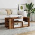 Mesa de centro de madera contrachapada envejecida 100x50x40