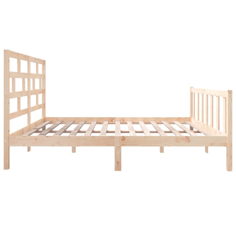 Estructura de cama madera maciza de pino 135x190
