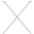 Patas para mesa de comedor en forma de X 2 uds acero