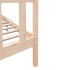 Estructura de cama madera maciza de pino 135x190