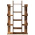 Librería de madera contrachapada envejecida 86x25,5x140
