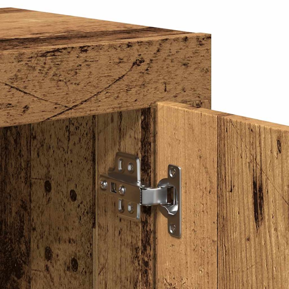 Aparador de madera de ingeniería envejecida 92x35x75